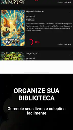 Leitor de Quadrinhos CBR CBZ screenshot 9