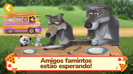 Masha e o Urso: Jogos de Pizza screenshot 5