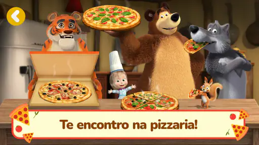 Masha e o Urso: Jogos de Pizza screenshot 6