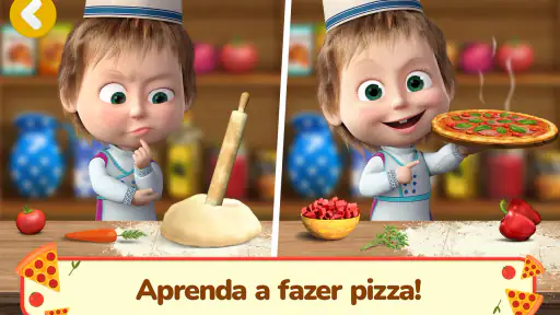 Masha e o Urso: Jogos de Pizza screenshot 9