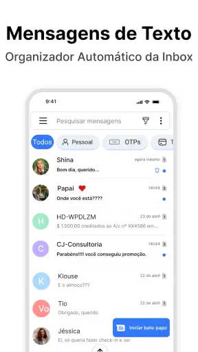 Mensagem de texto - SMS screenshot 1