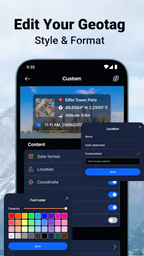 MeShot: GPS Timestamp Camera screenshot 3
