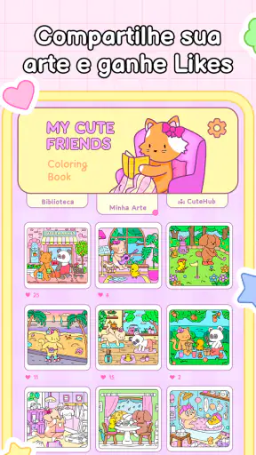 My Cute Friends: Livro Colorir screenshot 12