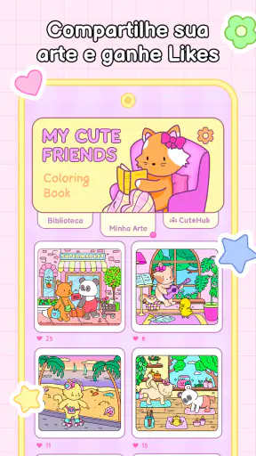 My Cute Friends: Livro Colorir screenshot 6