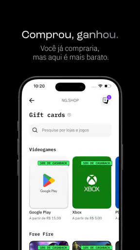 NG.CASH - conta, cartão e pix screenshot 6