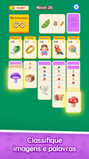Paciência de Palavras screenshot 2