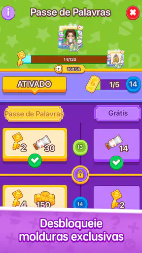 Paciência de Palavras screenshot 5