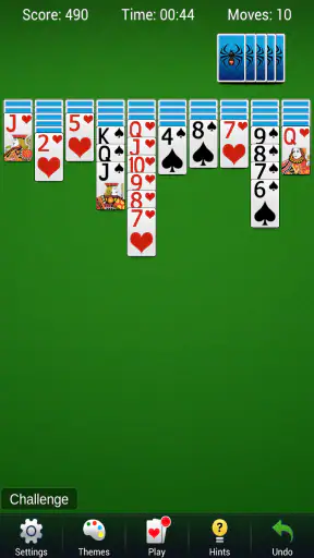 Paciência Spider - Carta screenshot 2