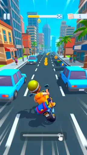 Paper Boy Race — Jogo da moto screenshot 5