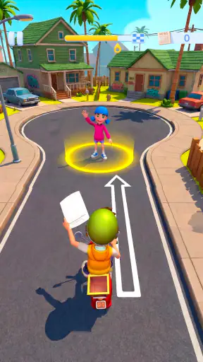 Paper Boy Race — Jogo da moto screenshot 8