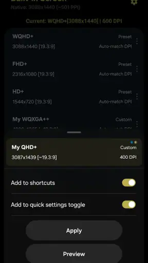 Pixels: Resolution+DPI Changer screenshot 3