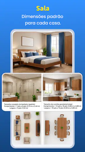 Planta baixa de casa em 3D screenshot 3