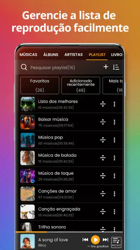 Reprodutor de música screenshot 11