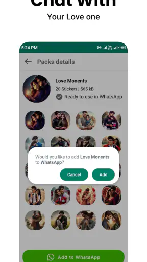 Romantic Stickers WASticker.ly screenshot 4