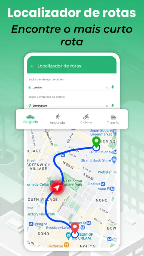 Rota Mapa Navegação caminho screenshot 12