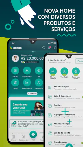 Sicoob: Pix, Cartão e Conta screenshot 2