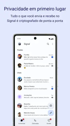 Signal - Messenger privado screenshot 1