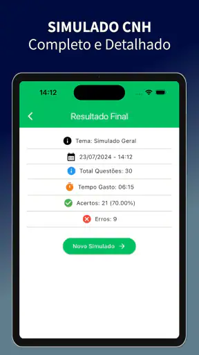 Simulado CNH: Prova 2026 screenshot 9
