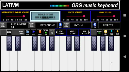 Simulador Teclado Musical ORG screenshot 4