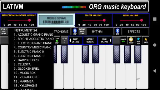 Simulador Teclado Musical ORG screenshot 6