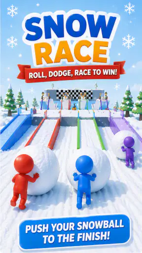 Snow Race screenshot 1
