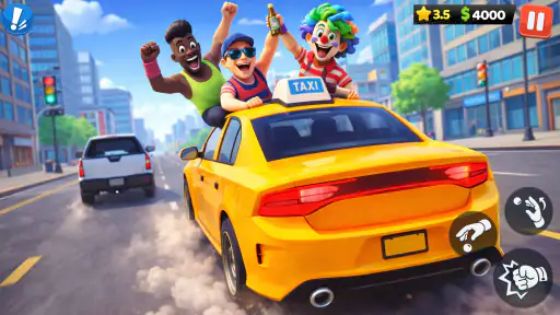 Táxi Louco: Jogo de Direção screenshot 4