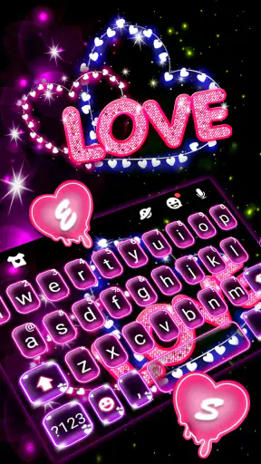 Teclado Neon Love screenshot 2