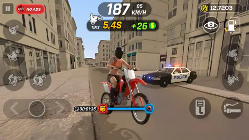 Wheelie Master: Grau 3D screenshot 2