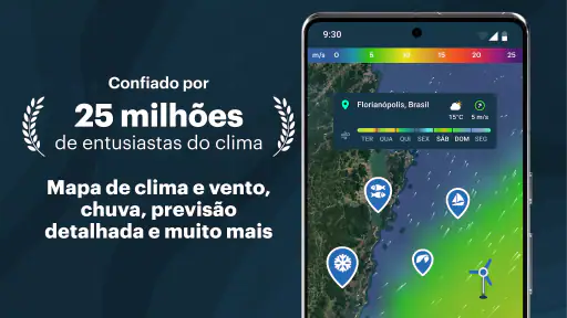 Windy: previsão de surf e vela screenshot 1