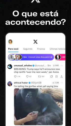 X (Antigo Twitter) screenshot 1