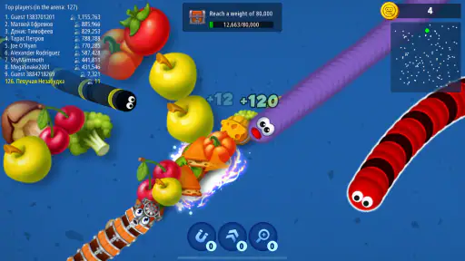 Zona das Minhocas.io - Cobra screenshot 2