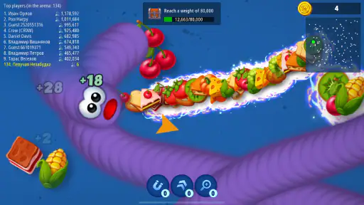 Zona das Minhocas.io - Cobra screenshot 3